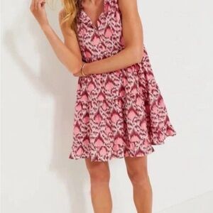 Tuckernuck Pink and White Midi Dress